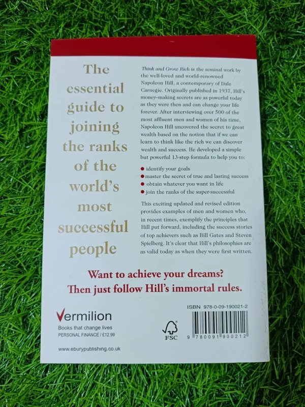 Think and Grow Rich by Napoleon Hill | Classic Success Book, Wealth Creation Mindset, Personal Growth Bestseller