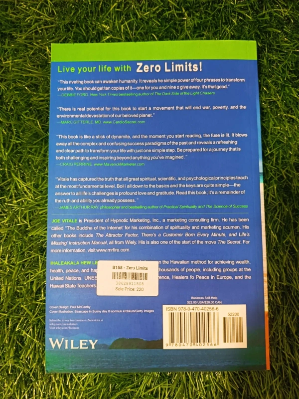 Zero Limits by Joe Vitale & Ihaleakala Hew Len | Ho'oponopono Healing Book, Law of Attraction, Abundance & Forgiveness Guide