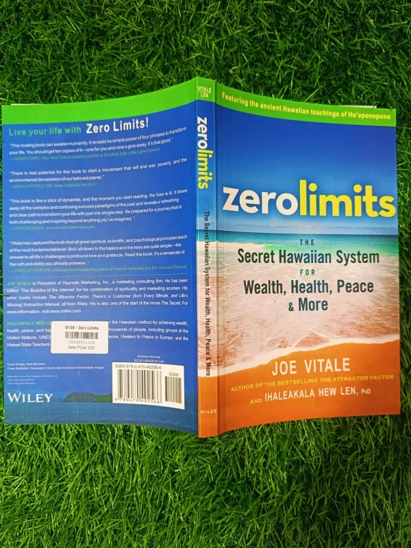 Zero Limits by Joe Vitale & Ihaleakala Hew Len | Ho'oponopono Healing Book, Law of Attraction, Abundance & Forgiveness Guide