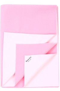 Quick Dry Sheet :- L Size  - L ( 1.0 Mtr × 1.40 Mtr ), Pink Lace