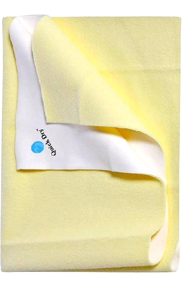 Quick Dry Sheet :- L Size  - L ( 1.0 Mtr × 1.40 Mtr ), Pale Canary