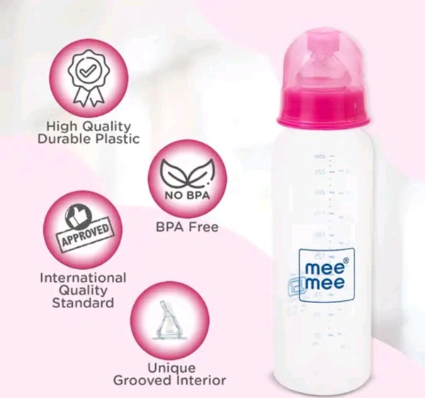 Mee Mee Premium Plastic  Feeding Bottle  - 250 ML
