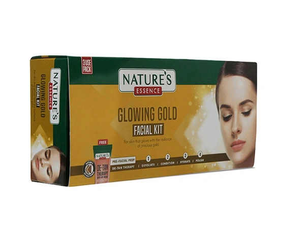 Nature's Glowing Gold Facial Ki 60 Gm + 15 Ml - 60 Gm + 15 Ml