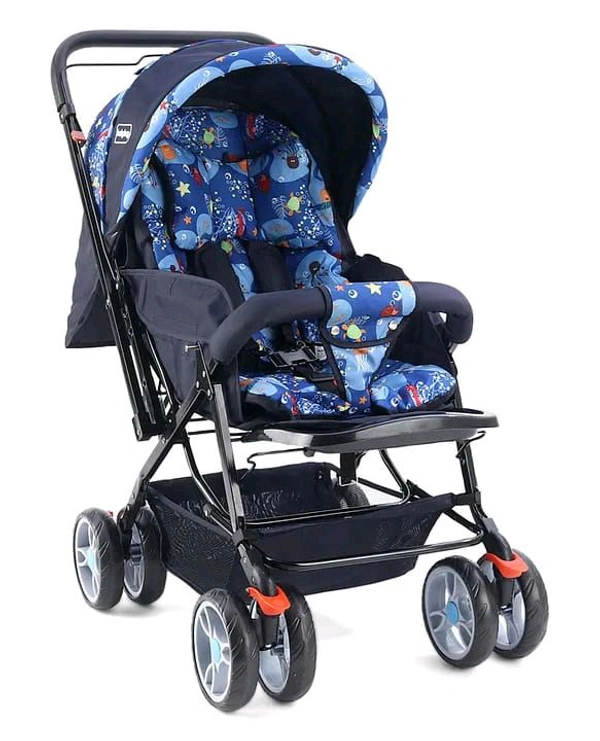 Honey Bee Kids Baby Ride Stroller with a reversible handle. 