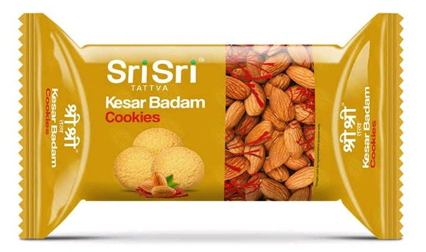 Sri Sri Tattva Kesar Badam Cookies  - 2 Pic, 02 / 2026
