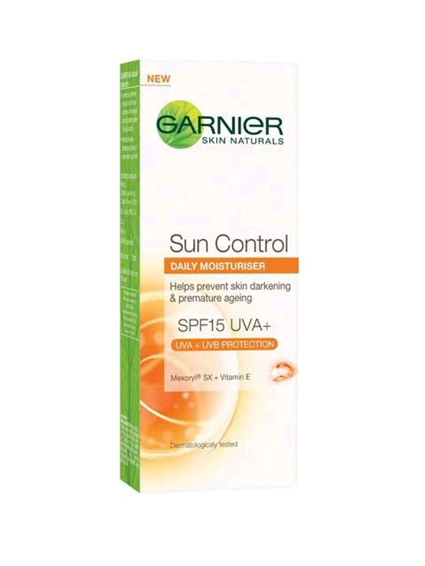 Garnier Sun Control SPF 15 UVA+ - 12 / 2025, 50 Ml