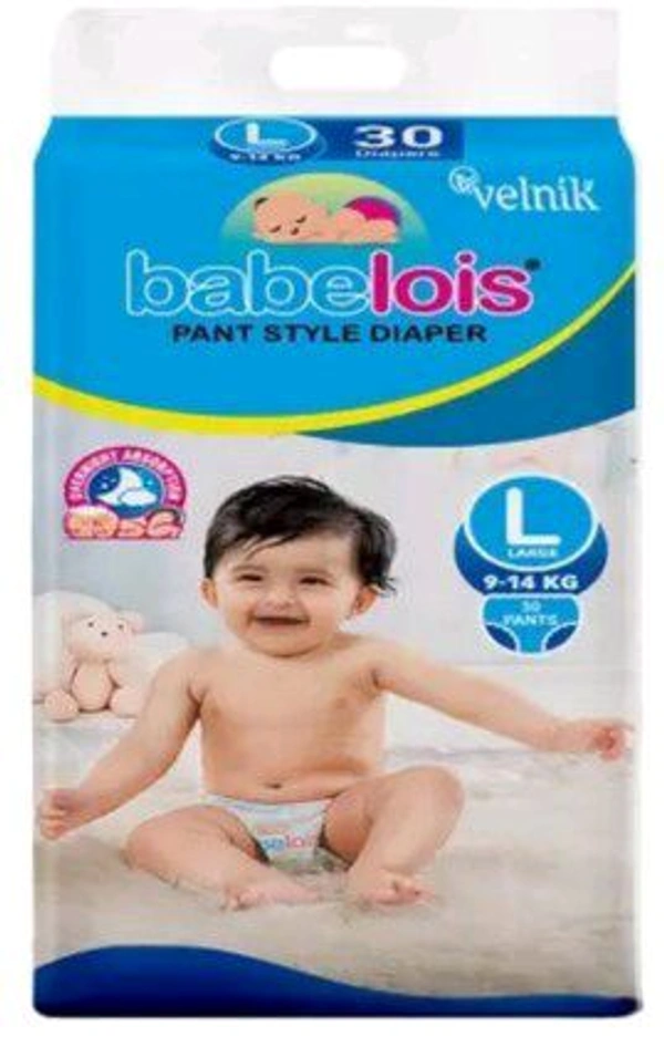 Babelois Diaper Jambo L Size ( 9 - 14 Kg ) :- 30 Pic  - L ( 9- 14 Kg ) :- 30 Pic