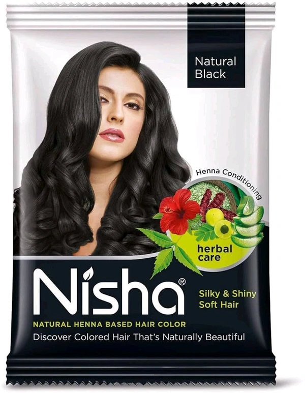 Nisha Mehandi Powder :-  Natur Black 