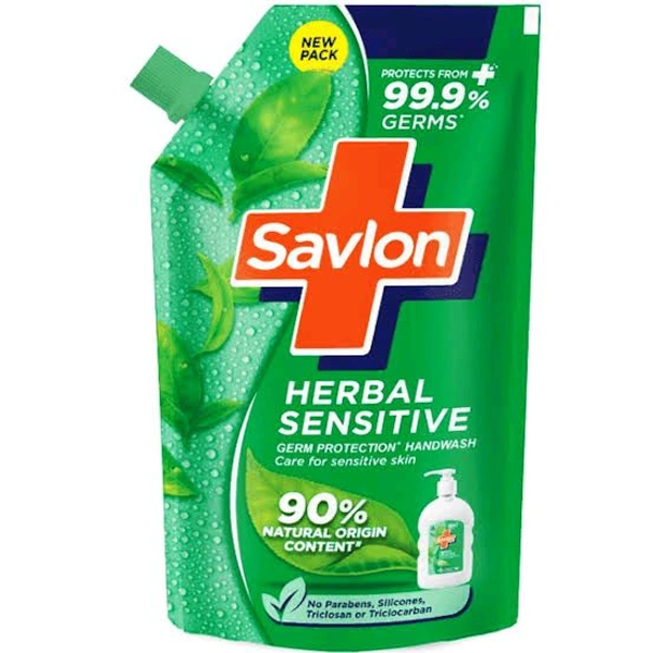 Savlon Herbal Sensitive Hand Wash Refill  - 650 Ml