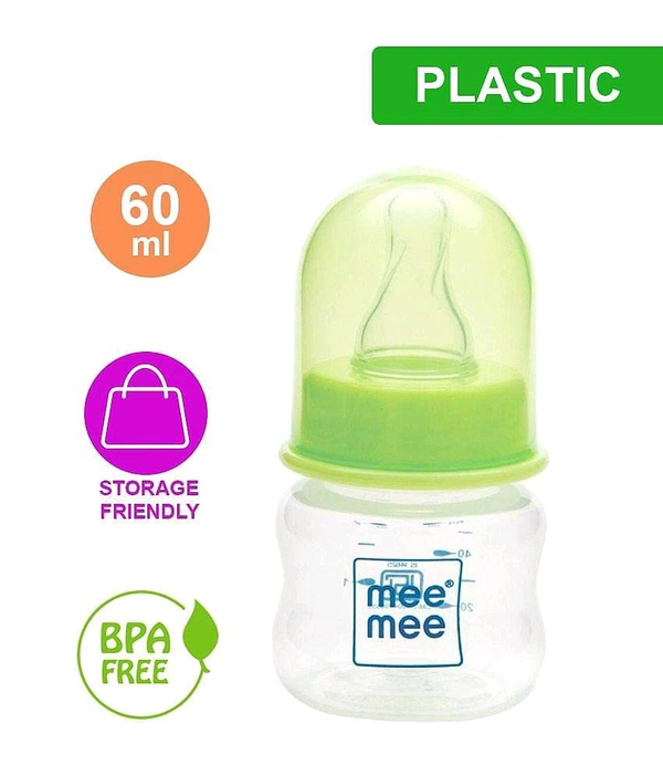 Mee Mee Premium Plastic  Feeding Bottle :- 60 Ml - 60 Ml