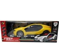Fast Racing Car Toy With Remote  - Yellow