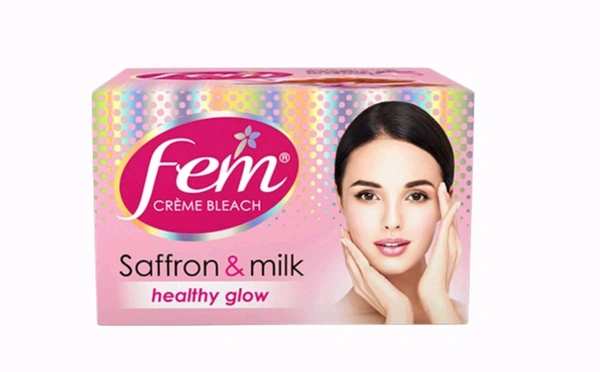Fem Cream Bleach Saffron & Milk  - 8 Gm