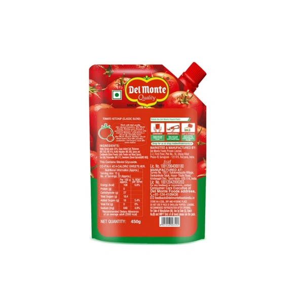 Del Monte Tomato Ketchup  - 450 Gm