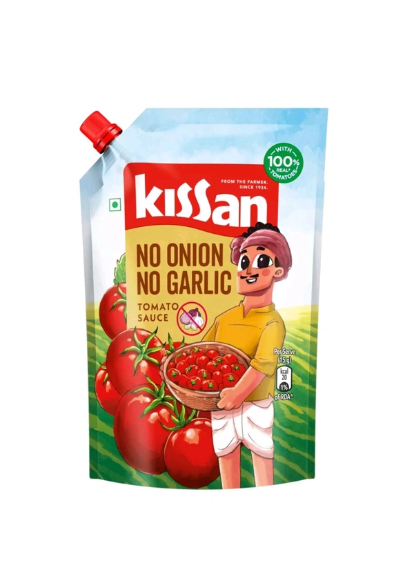 Kissan Fresh Tomato Ketchup No Onion & No Garlic  - 850 Gm