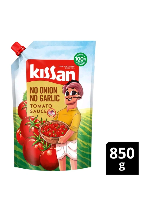 Kissan Fresh Tomato Ketchup No Onion & No Garlic  - 850 Gm
