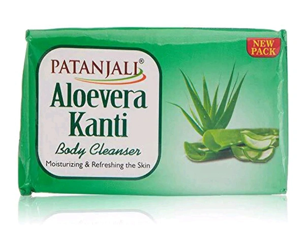 Patanjali Aloevera Kanti Soap  - 150 Gm × 3