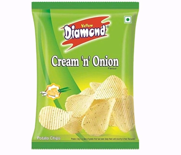 Diamond Cream N Onion Chips  - 5 ₹