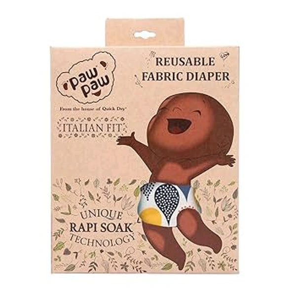 Paw Paw Reusable Fabric Daiper With 1 Pad  - L