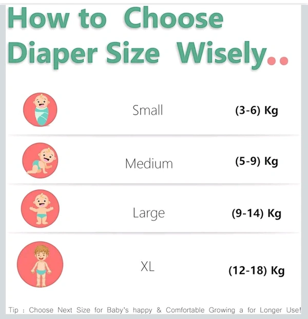 Paw Paw Reusable Fabric Daiper With 1 Pad  - L