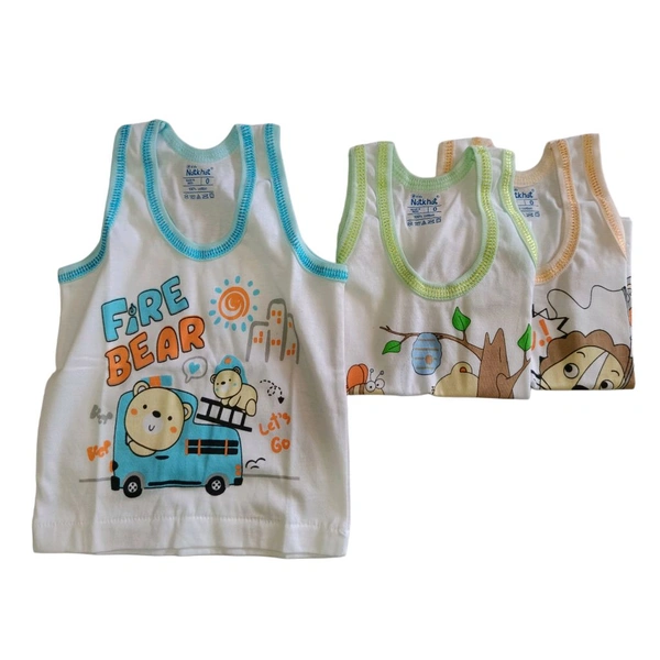 Natkhat 0 Baniyan Set  - 0 ( 0 - 6 Month )