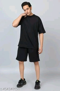 Cotton Blend Men Cotton Blend Oversize Tshirts*
Fabric: Cotton Blend
Sleeve Length: Short Sleeves
Pattern: Solid
Net Quantity (N): 1
Sizes:
M (Chest Size: 21 in, Length Size: 27.5 in) 
L (Chest Size: 22 in, Length Size: 28 in) 
XL (Chest Size: 23 in, Length Size: 28.5 in)  - Black, XL