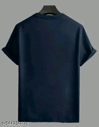 :*Men Cotton Oversize Tshirts*
 - Navy Blue, S