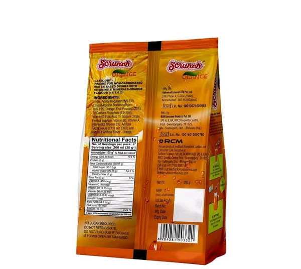 Scrunch Orange,250g - 250g