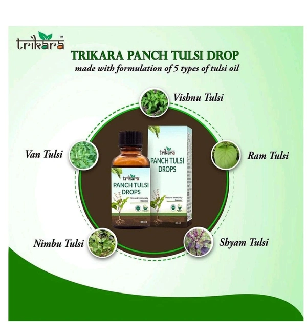 Trikara Panch Tulsi Drop, 30ml - 30ml