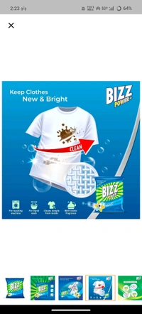 Bizz Power Plus Washing Powder,165g - 130g