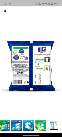 Bizz Power Plus Washing Powder,165g - 130g