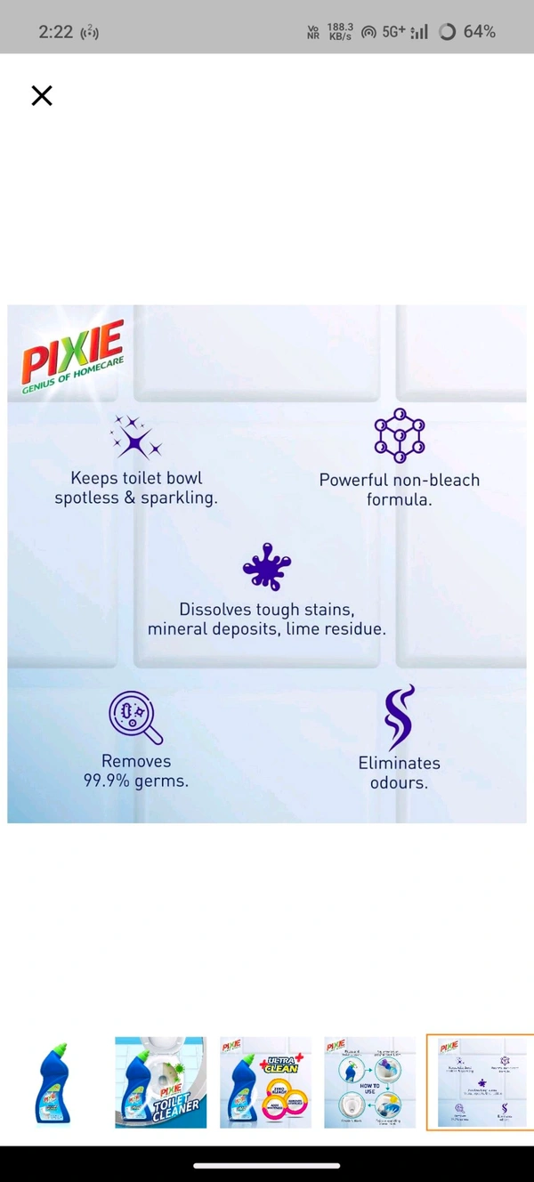 Pixies Toilet Clener,500ml
