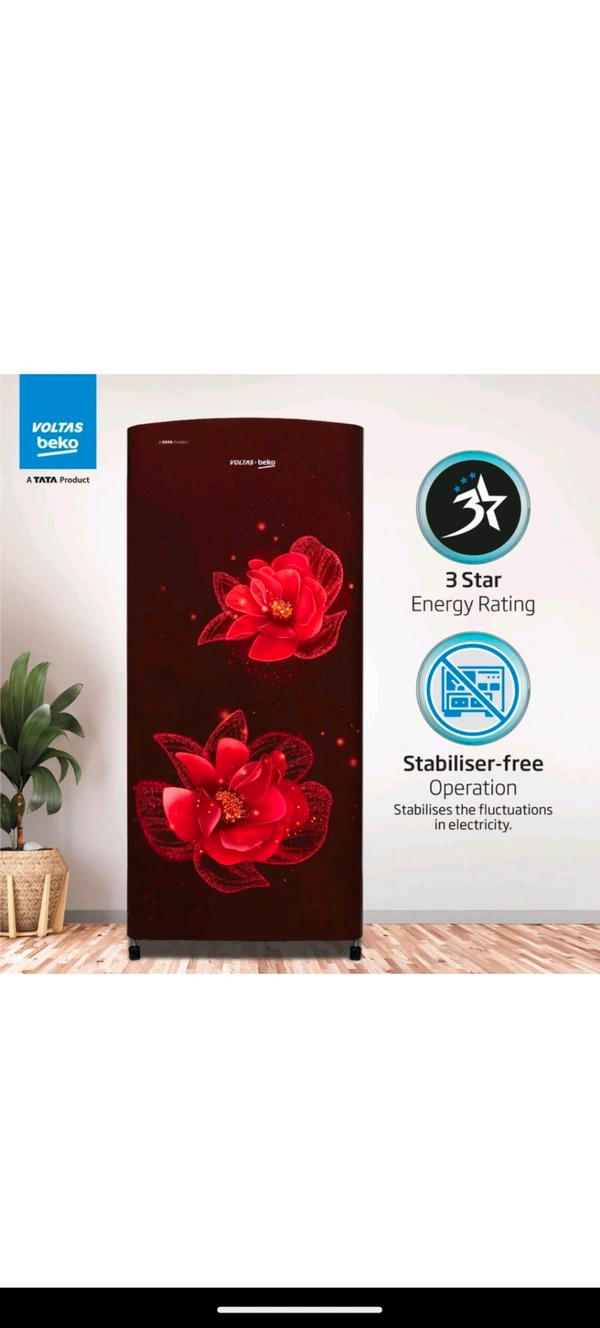 Voltas  Beko Refrigerator ,3star  - 3 Satr 183ltr