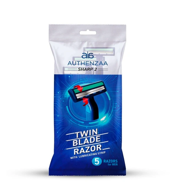 Authenzaa Mens Razor Twin Blade Pack 5 Pcs