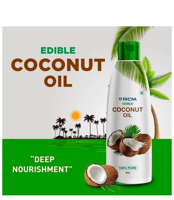 Rcm Edible Coconut Oil Bottle,250ml