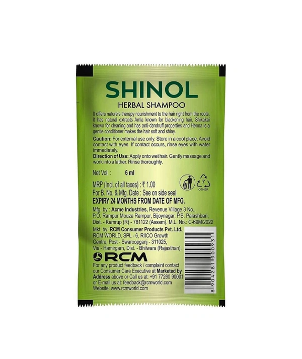 Shinol Herbal Shampoo,6ml