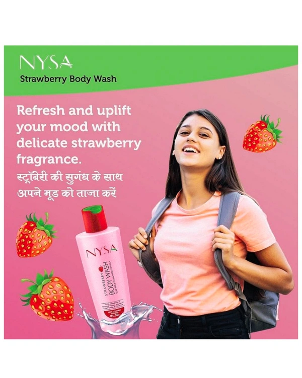 Nysa Strawberry 🍓 Body Wash ,200ml