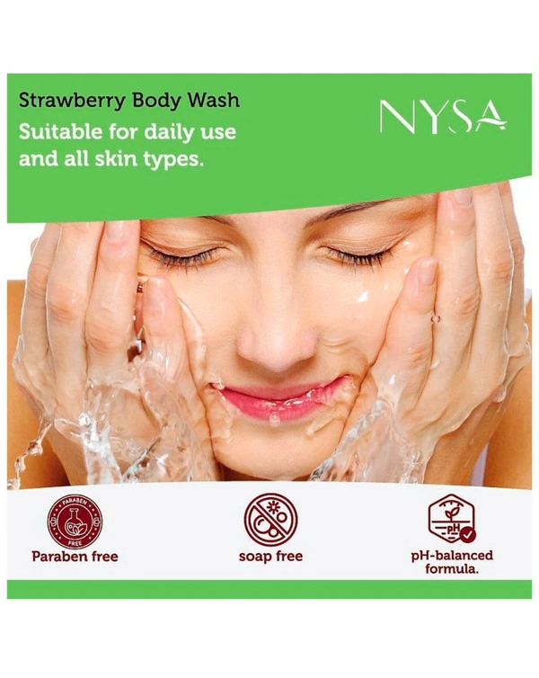 Nysa Strawberry 🍓 Body Wash ,200ml
