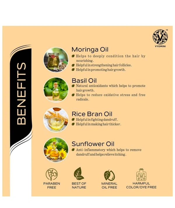 Vyomini Moringa Hair Oil,150 ml
