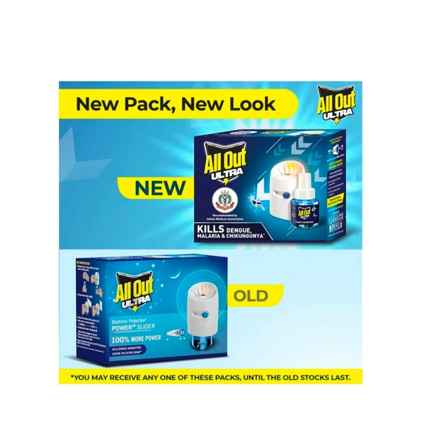 All Out Ultra Liquid Vaporizer Mosquito Killer Machine with Refill 1p+45ml)