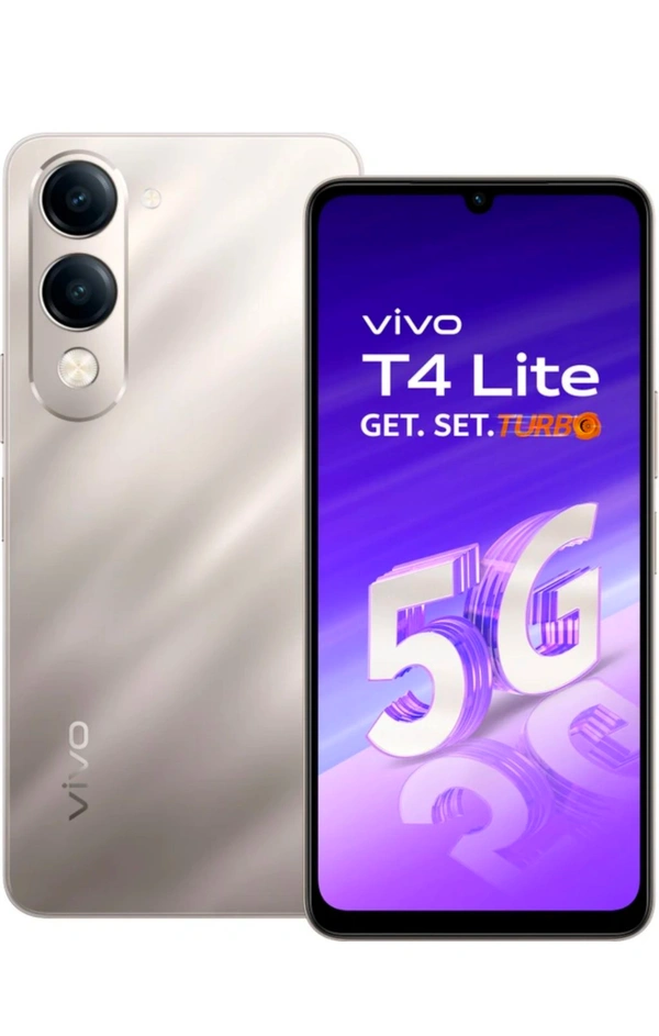 Vivo T4 Lite 5g Charger In The Box (Taitanium Gold ,128 (4 GB RAM)