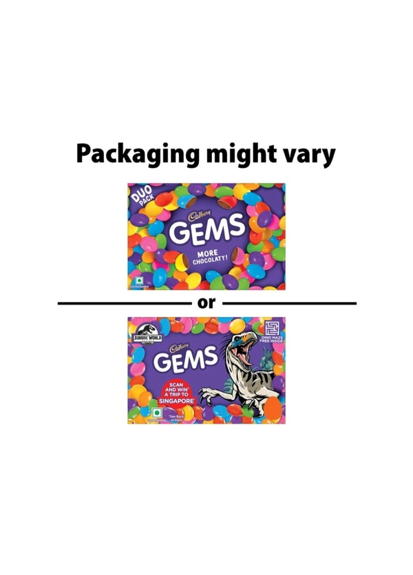 Cadbury Gems Duo Shaped Chcolates Pack