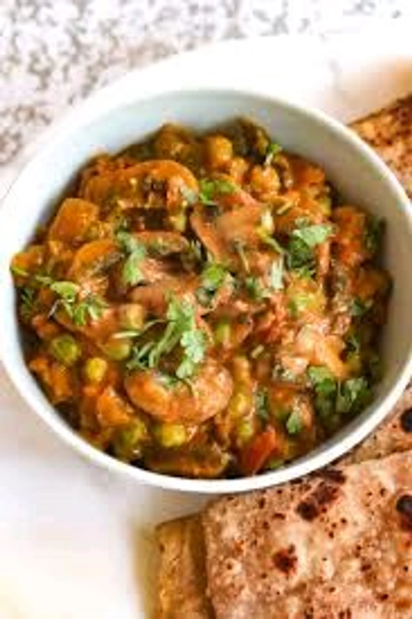 Mashroom Mater Sabji