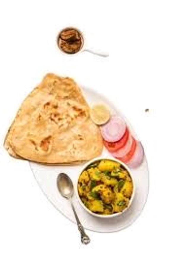 Plain Paratha With Sabji 