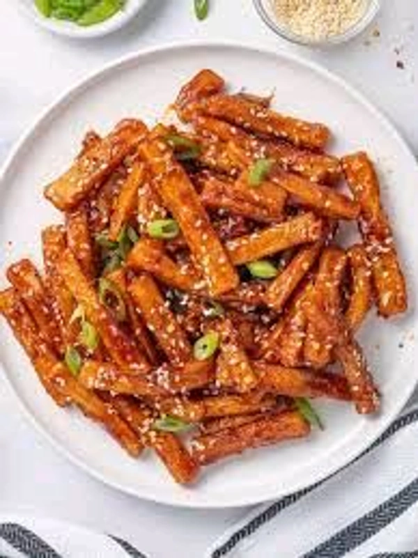 Honey Chilli Potato 🥔 