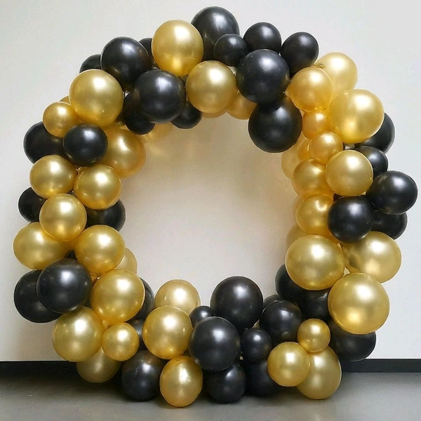 Golden And Black Bast Quality Balloon100pic