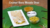 Rava Palen Coconut Dosa