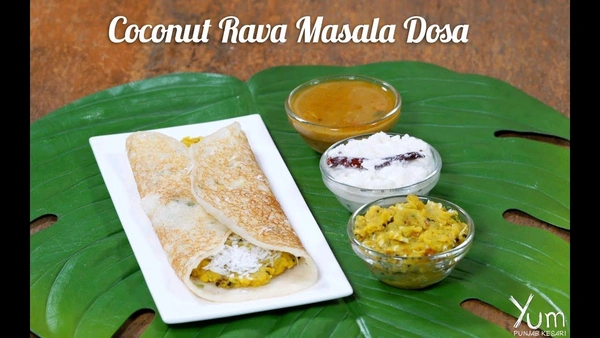 Rava Palen Coconut Dosa