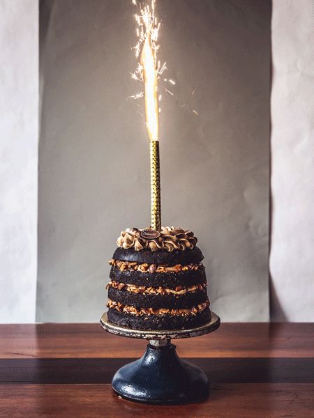 Happy Birthday Lotus Candle