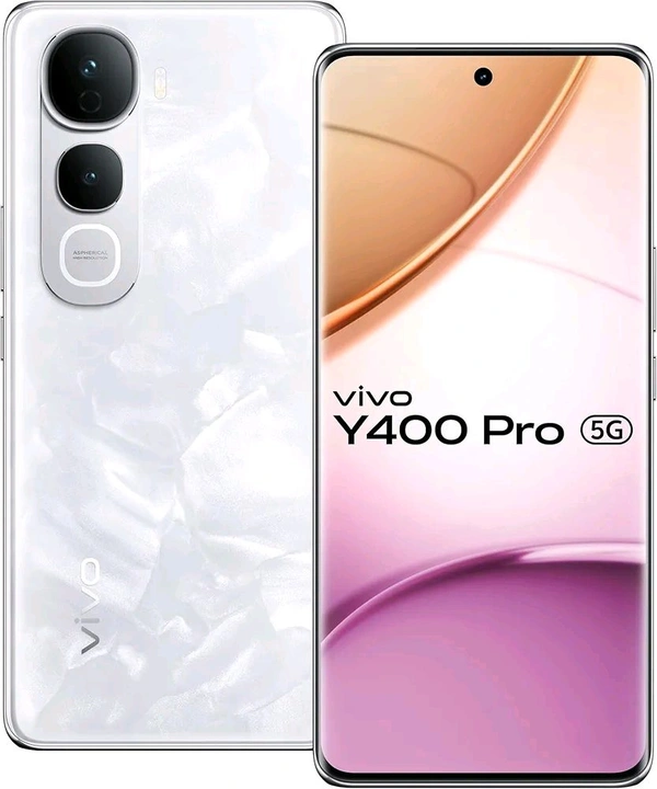 Vivo Y400 Pro 5G (Freestyle White, 8GB RAM, 128GB Storage) with No Cost EMI/Additional Exchange Offers