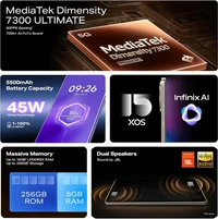 Infinix Note 50s 5G+ (Titanium Grey, 6GB RAM, 128GB Storage) | MediaTek D7300 Ultimate | 5500mAH Battery, Dual Speakers by JBL, 144Hz AMOLED Display